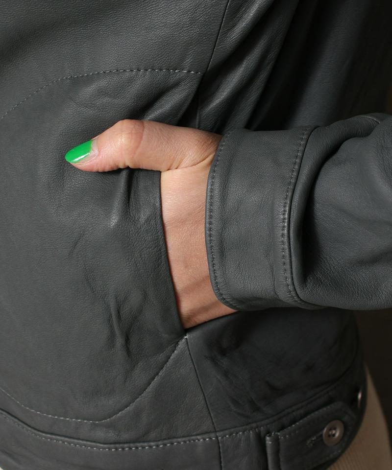 SHEEP LEATHER ZIPブルゾン（nitca）