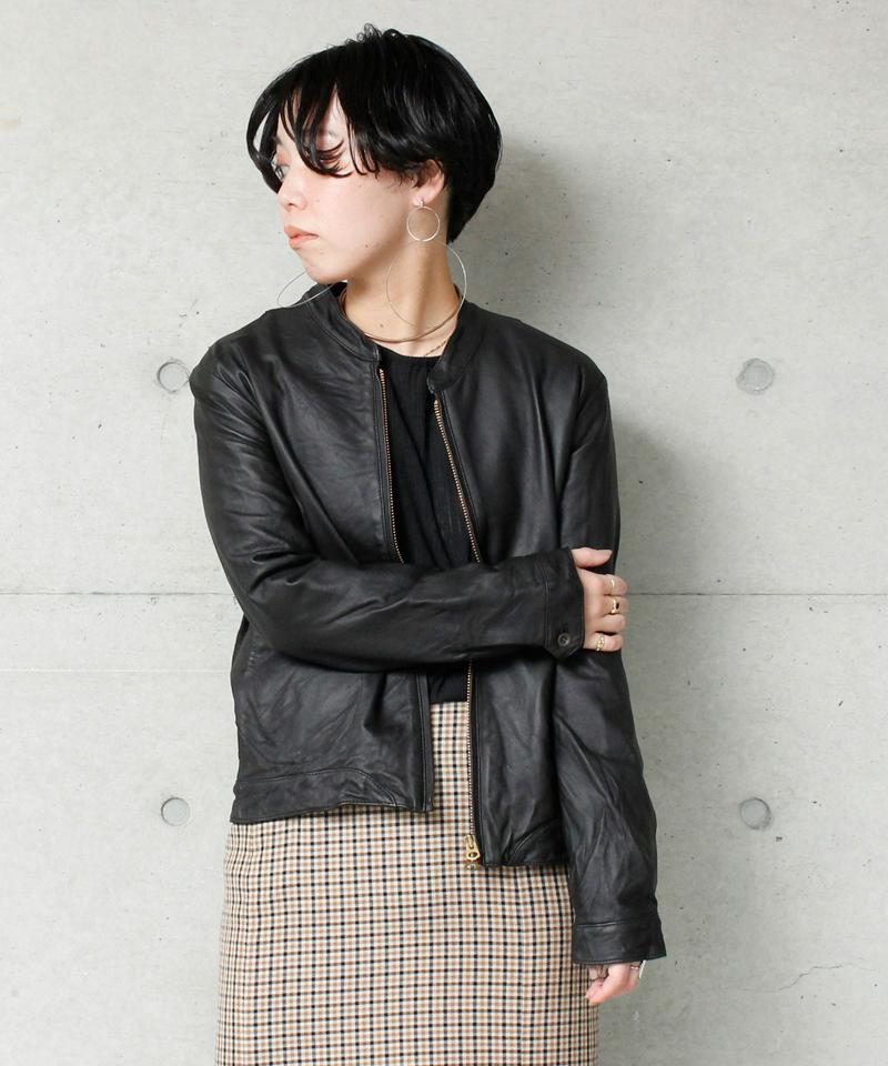 SHEEP LEATHER ZIPブルゾン（nitca）