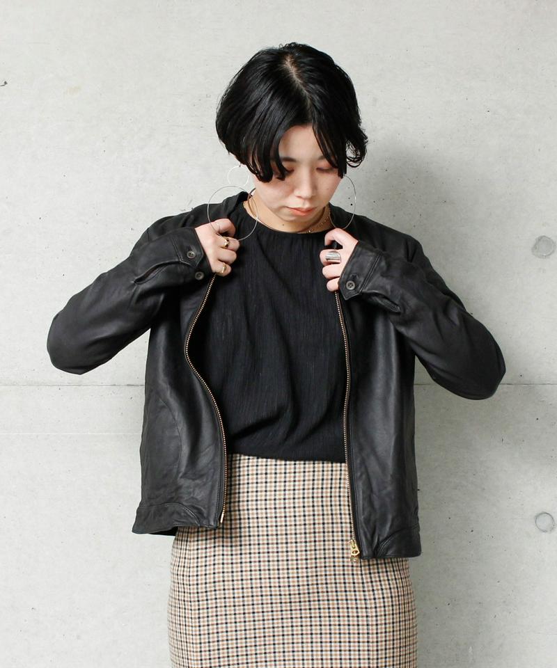 SHEEP LEATHER ZIPブルゾン（nitca）