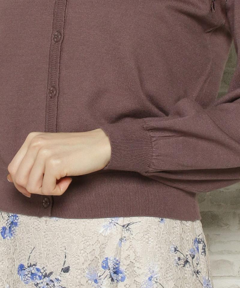 レース刺繍2WAYニット