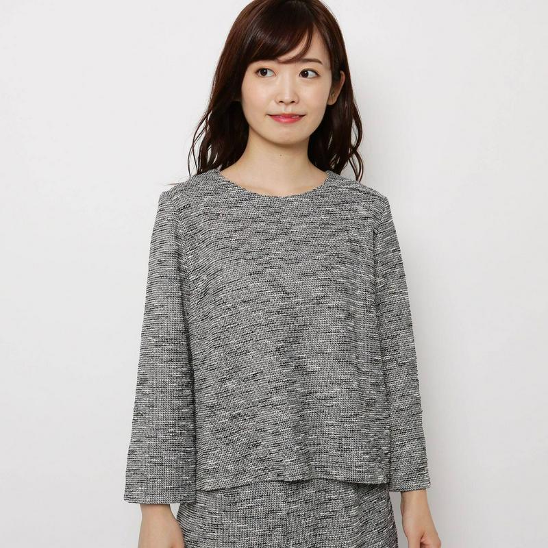 【入卒・ＷＥＢ限定サイズあり】スラブニットノーカラートップス