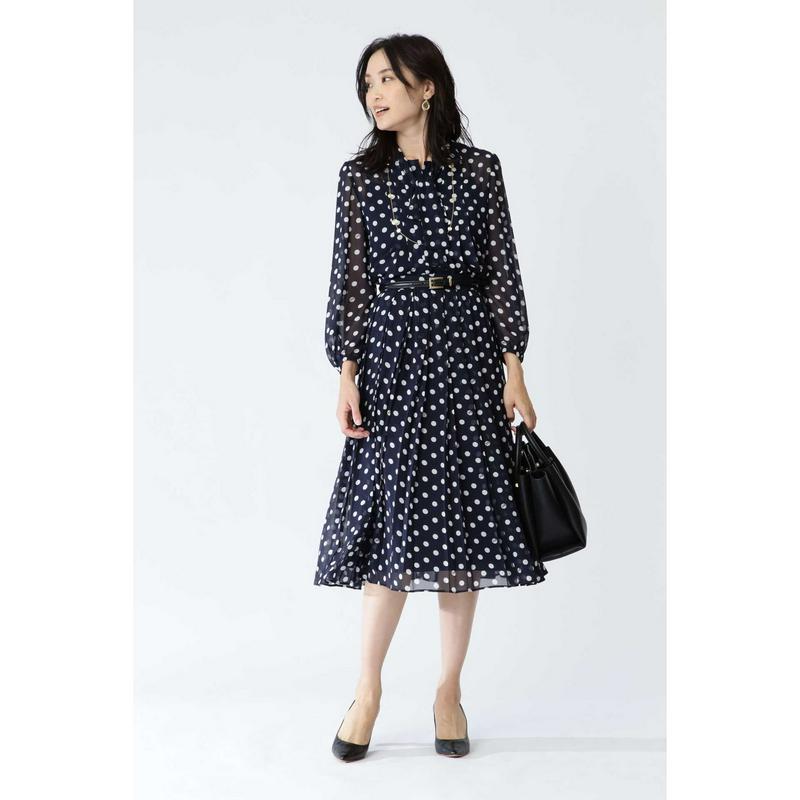 ◆シフォンドットプリントブラウス
