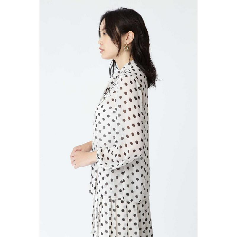 ◆シフォンドットプリントブラウス
