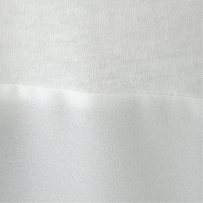１枚でコーデ完成◎リブ編みアンサンブルＴシャツ（ノージーン/NO JEAN）