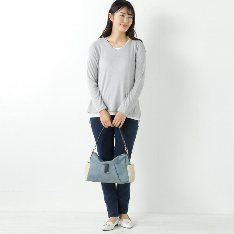 １枚でコーデ完成◎リブ編みアンサンブルＴシャツ（ノージーン/NO JEAN）