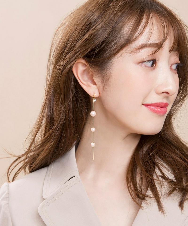 【felice】ビジューパールピアス