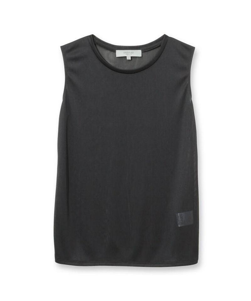 シアーノースリーブトップス