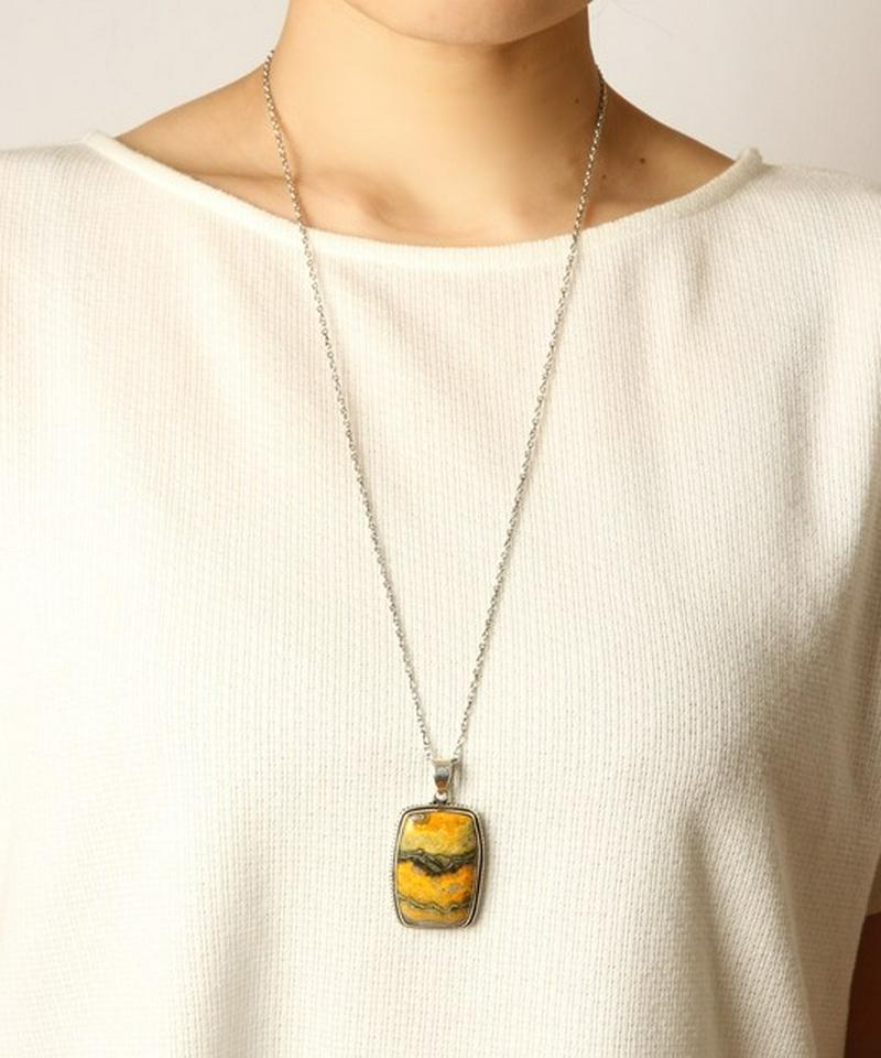 【フランス買付】バンブルビージャスパーネックレス