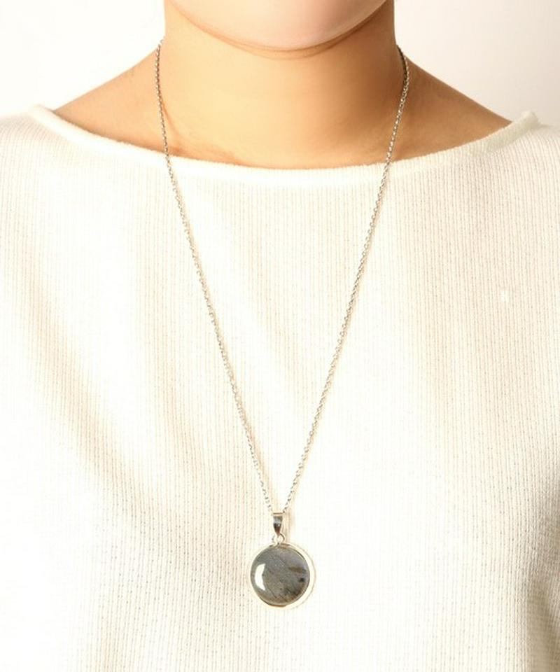 【フランス買付】ラブラドライト丸ネックレス
