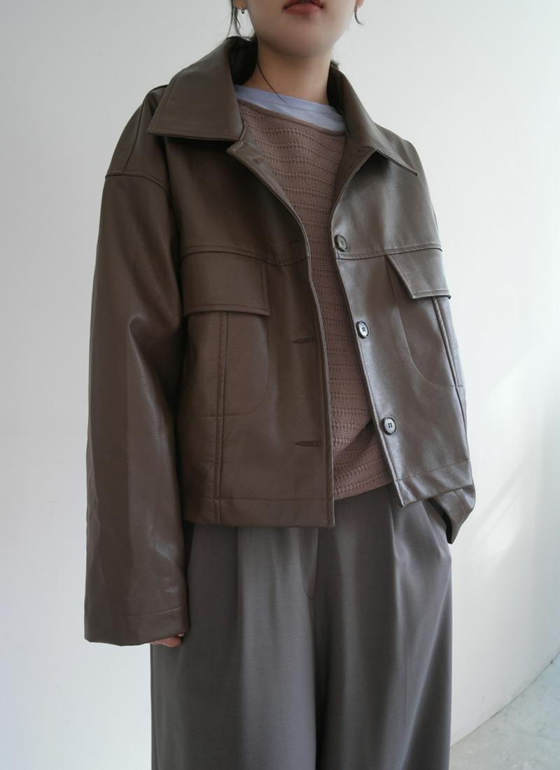 フェイクレザージャケット