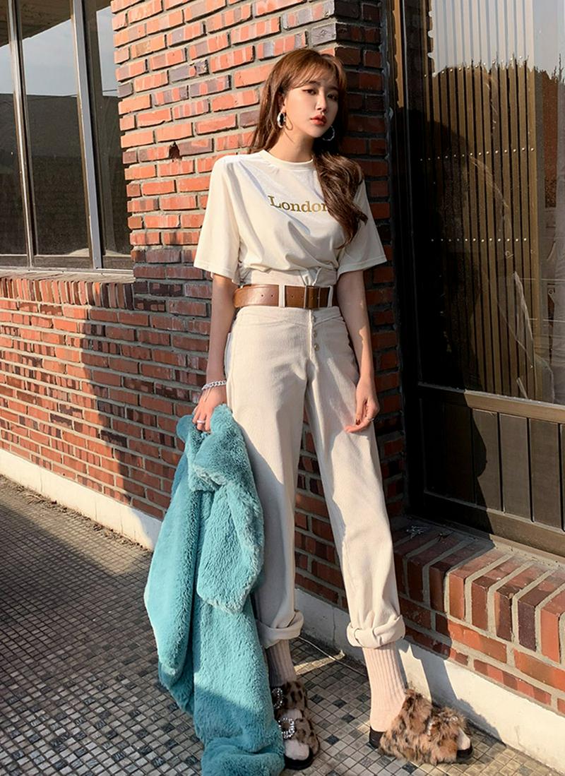 LONDONベロア半袖Tシャツ