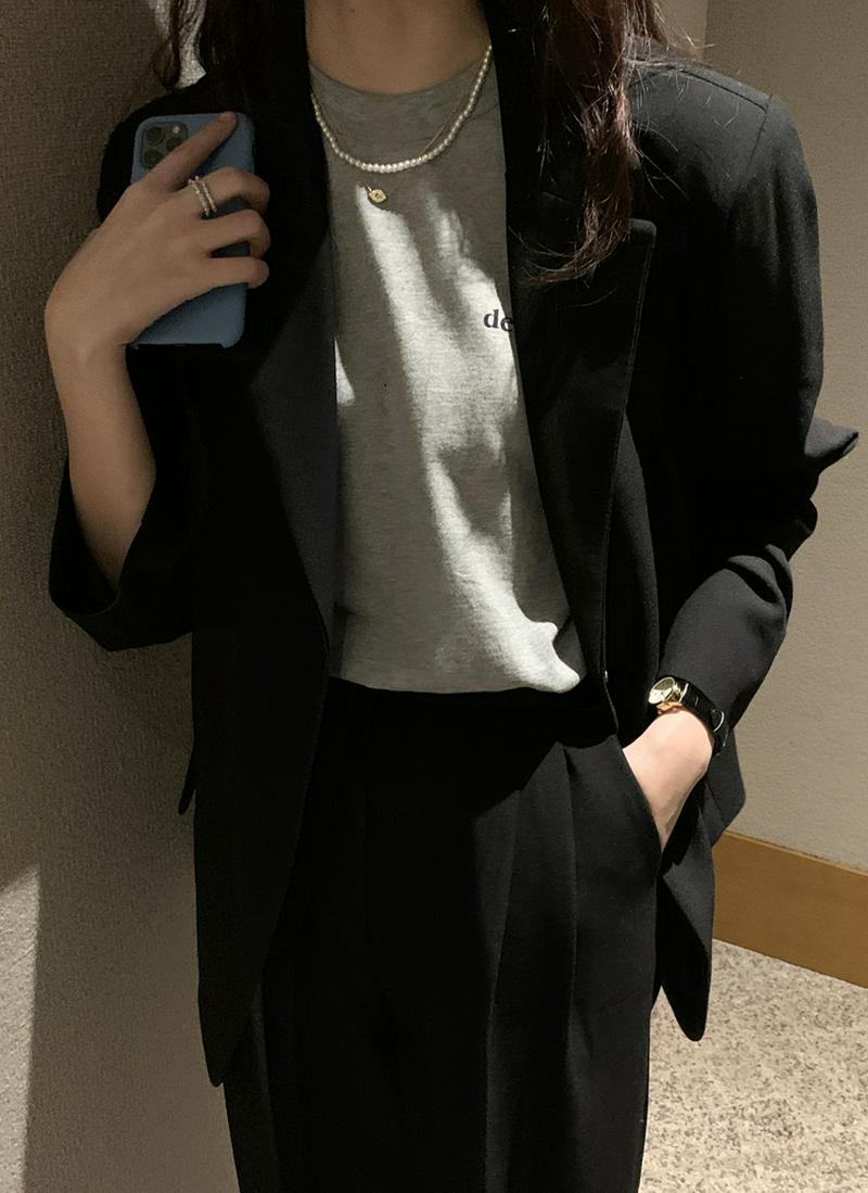 ボーイフィットシングルジャケット