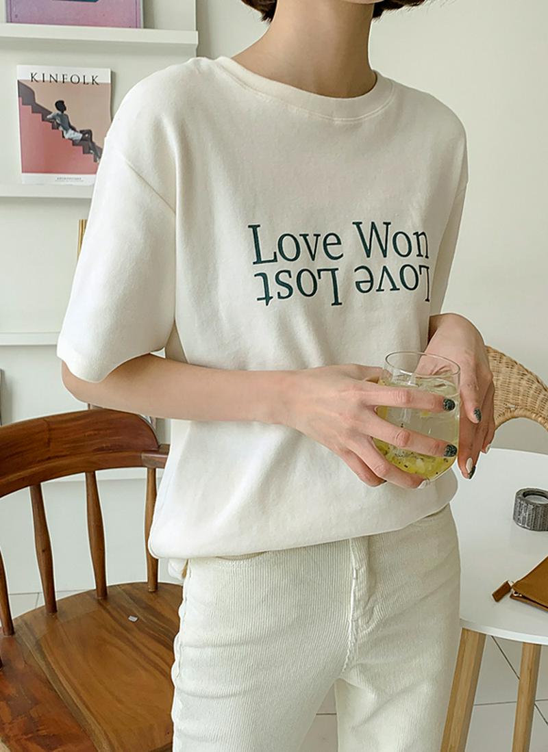 LOVEピーチ起毛Tシャツ