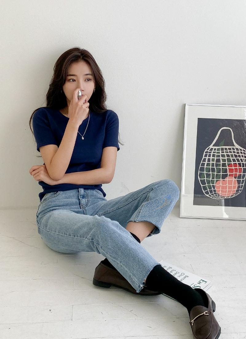 8COLORSピーチ起毛Tシャツ