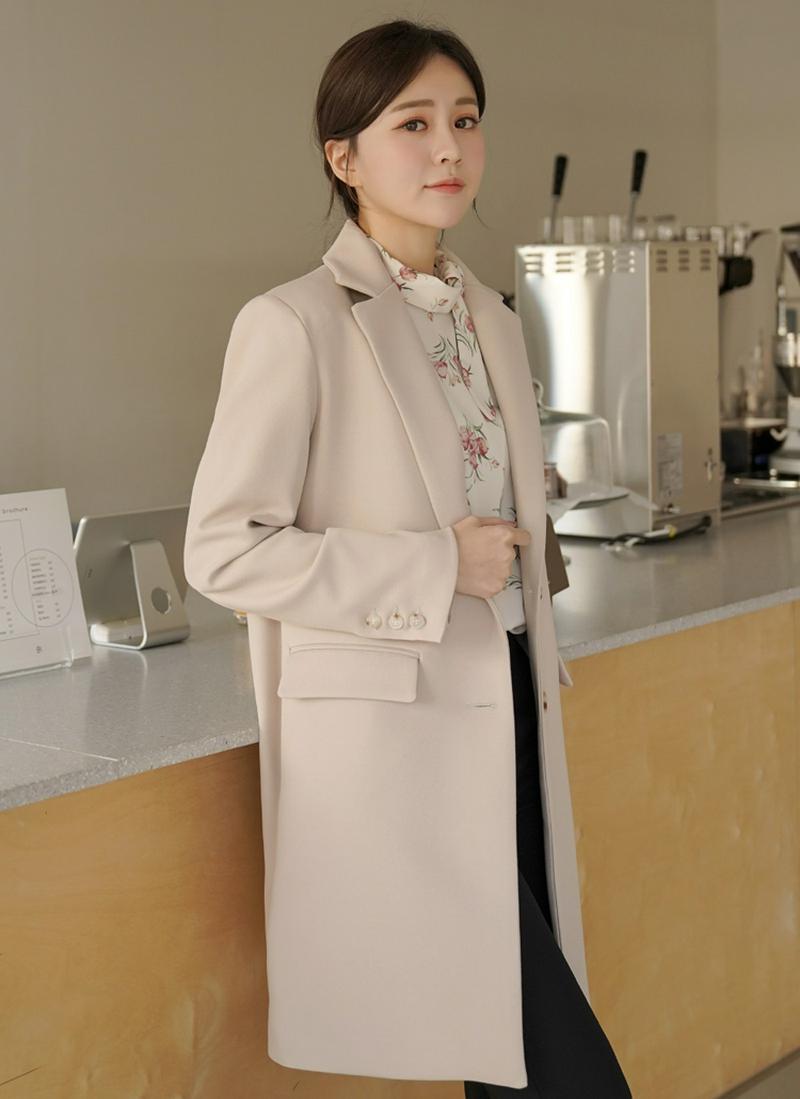 フラップポケットロングジャケット