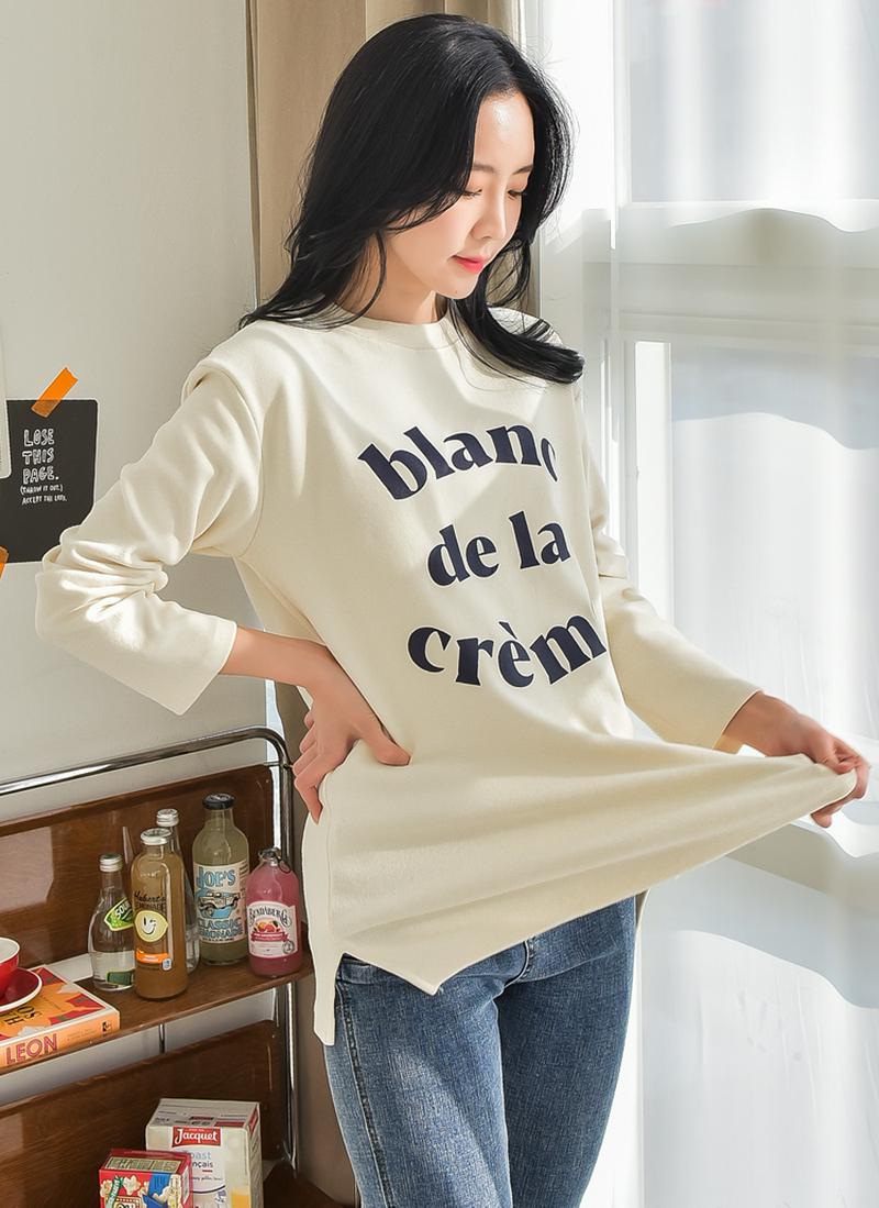 Blancピーチ起毛Tシャツ