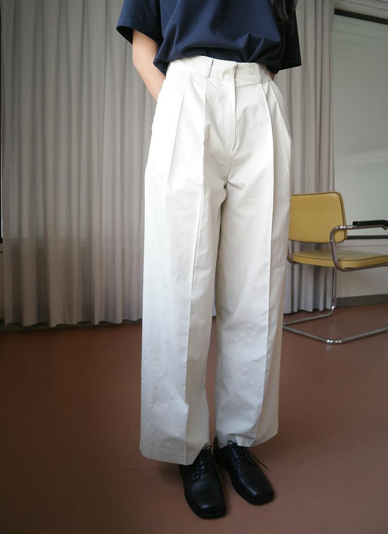 ヒップフェイクポケットワイドパンツ