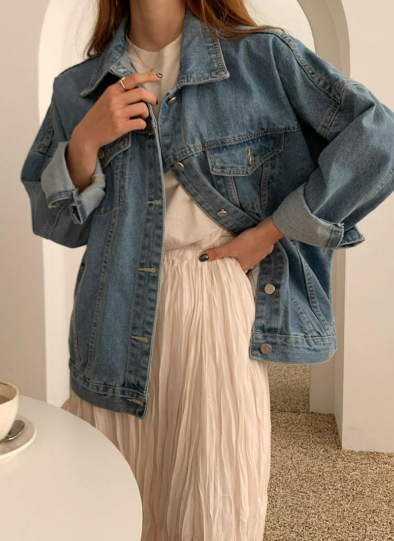 オーバーフィットデニムジャケット