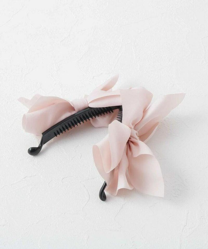ふんわり結びリボンヘアクリップ