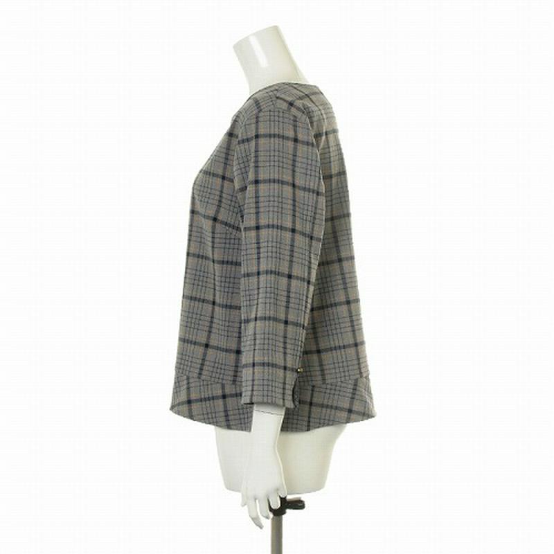 【２９％ＯＦＦ】裏起毛チェックブラウス【ＬＬ～５Ｌ】