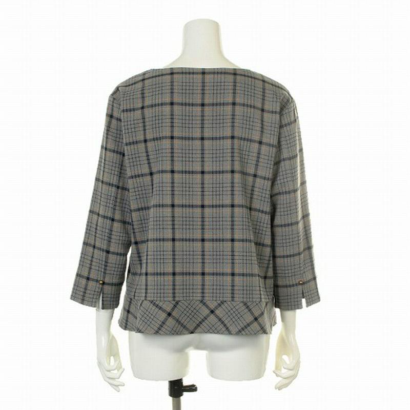 【２９％ＯＦＦ】裏起毛チェックブラウス【ＬＬ～５Ｌ】