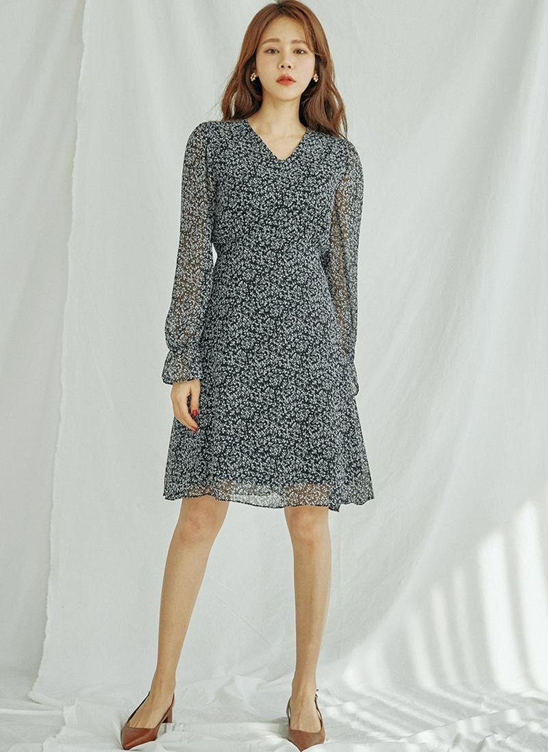 パターンシフォンミニワンピース