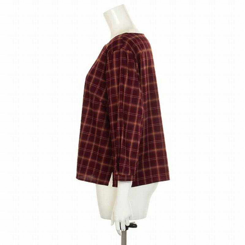 【５０％ＯＦＦ】イージーケアビエラチェックブラウス【ＬＬ～５Ｌ】