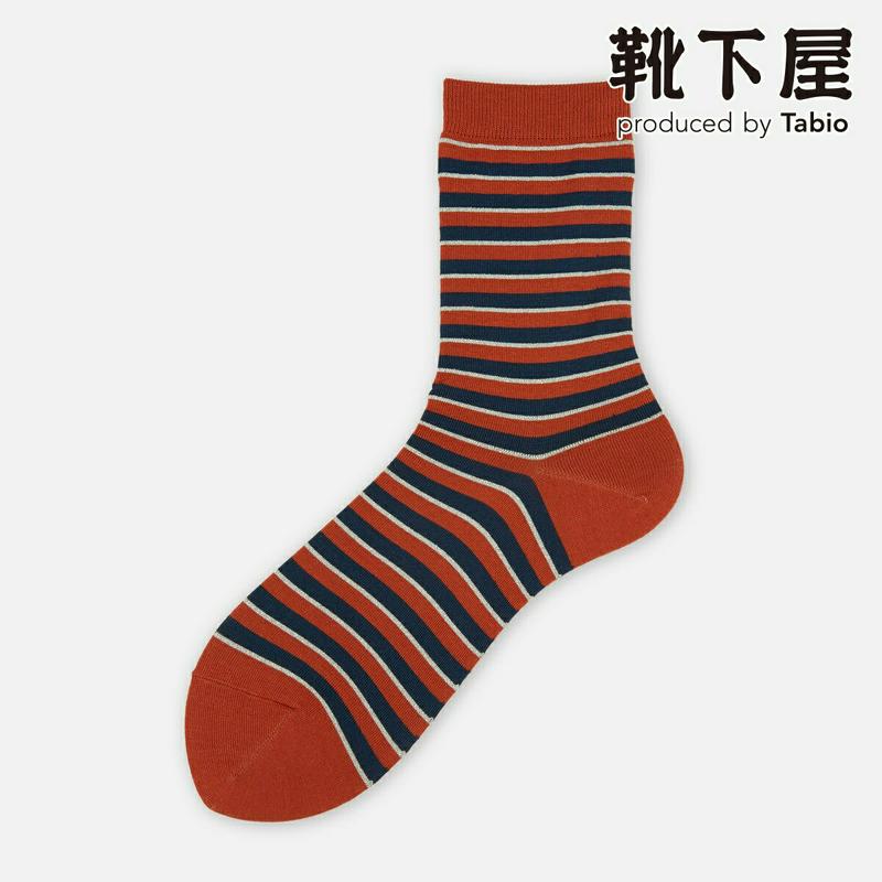【あす楽】【Tabio】 ラメマルチボーダーソックス / 靴下屋 靴下 タビオ くつ下 ラメ レディース 日本製