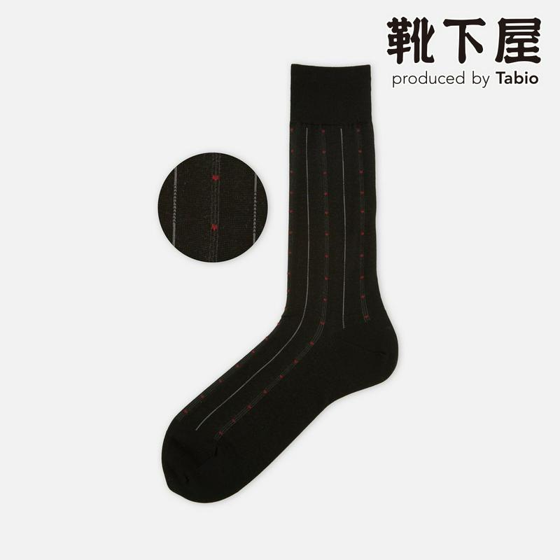 【あす楽】【Tabio MEN】 メンズ　Vt.ストライプレギュラーソックス / 靴下屋 靴下 タビオ くつ下 メンズ 日本製