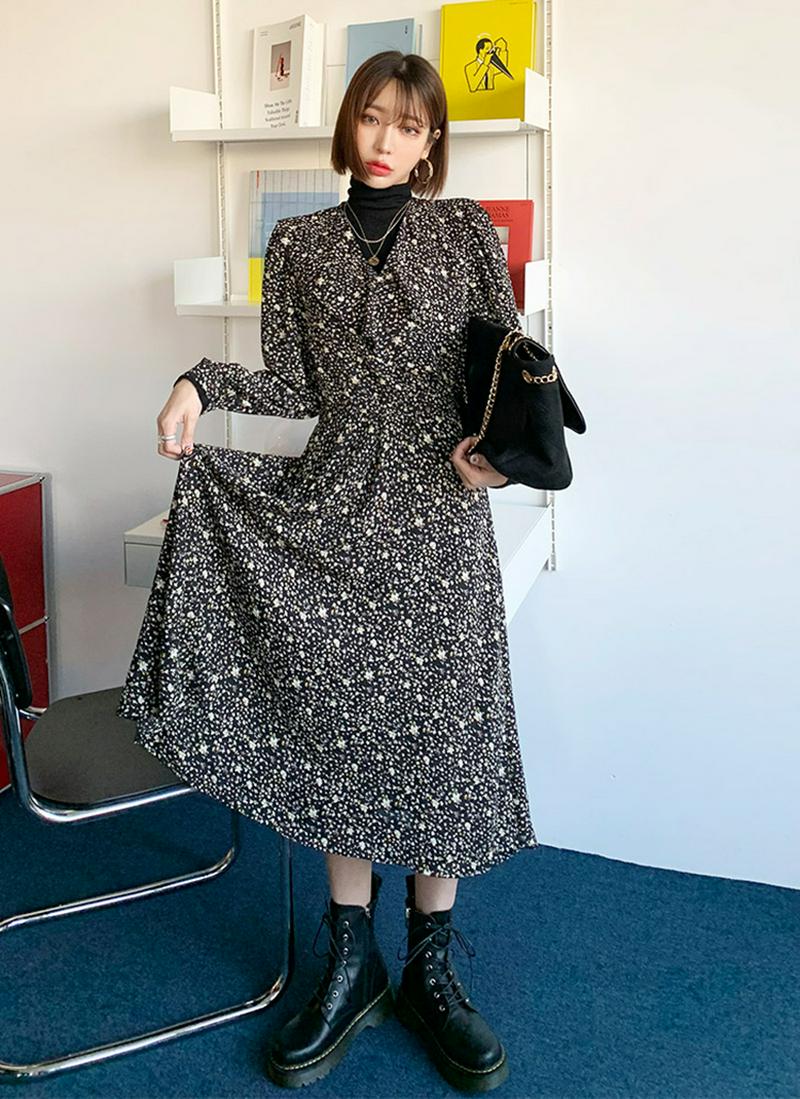 トップスSET花柄ワンピース