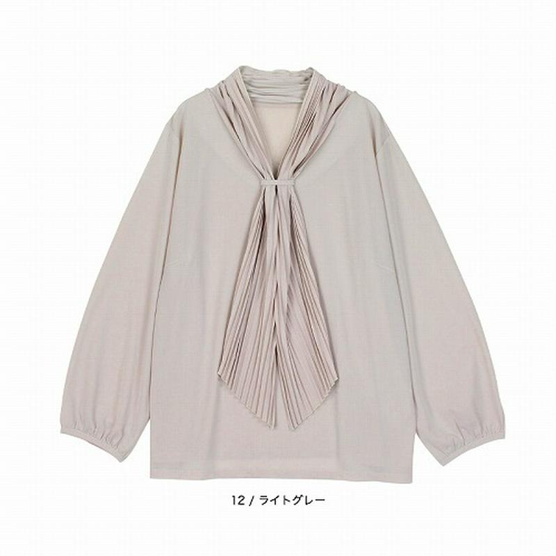【５０％ＯＦＦ】プリーツ襟カットソー【ＬＬ～５Ｌ】