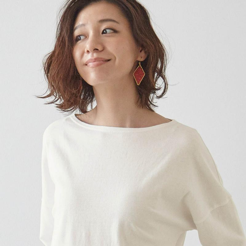【ＳＴＹＬＥ　ＳＮＡＰ掲載】コットン１００％ドロップショルダーカットソープルオーバー【汚れにくい白】