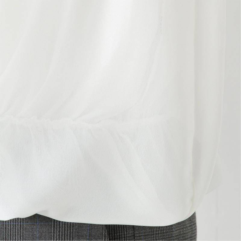 シフォンネックレス付プルオーバー【大人気商品】【Ｍ～３Ｌ】
