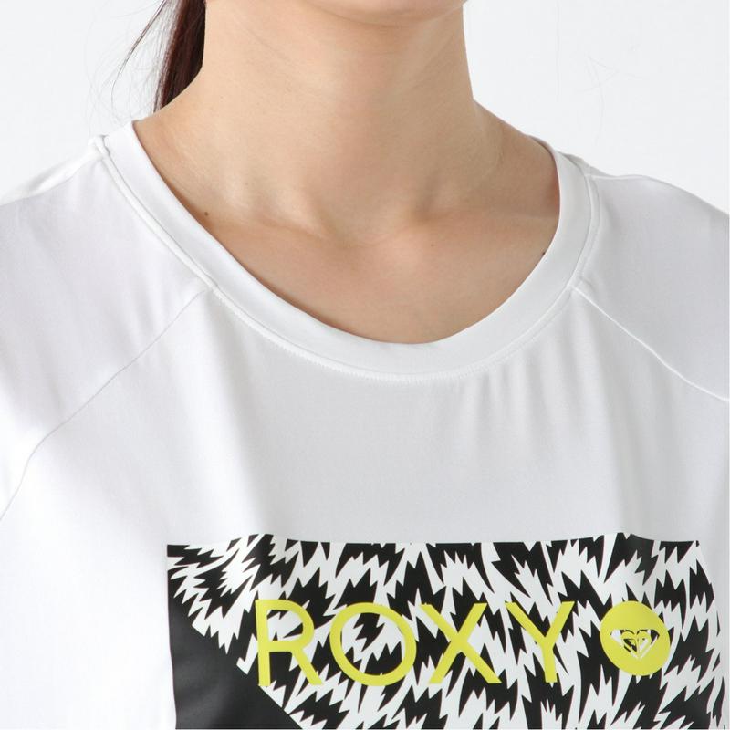 【水陸両用】イーリーキシモトコラボ　ＵＶカット半袖プリントＴシャツ（ロキシー/ROXY）