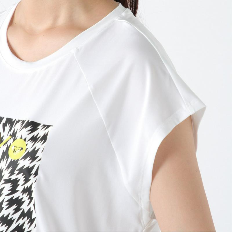 【水陸両用】イーリーキシモトコラボ　ＵＶカット半袖プリントＴシャツ（ロキシー/ROXY）