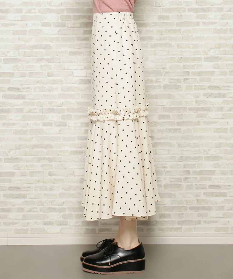 ドットツイルマーメイドスカート