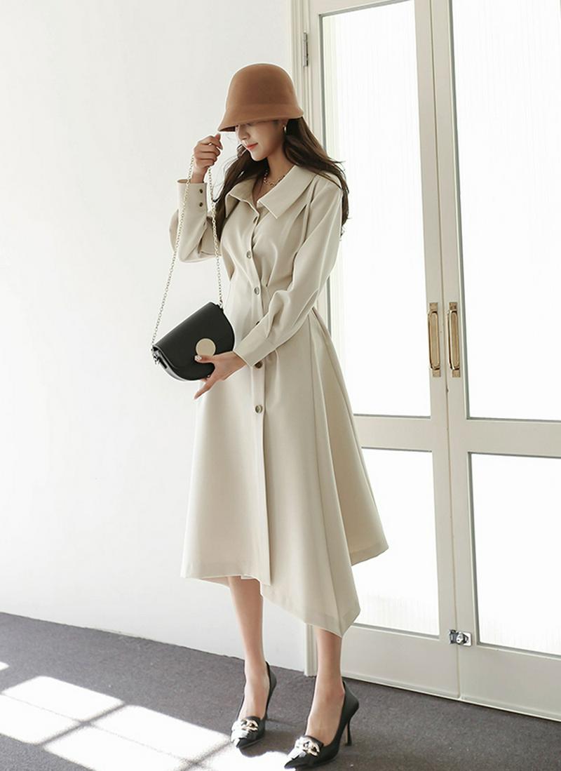 カラーアシメロングワンピース