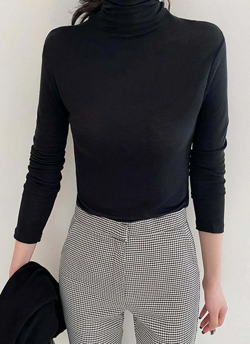 タートルネック長袖Tシャツ