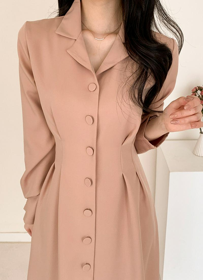 ウエストタックAラインワンピース