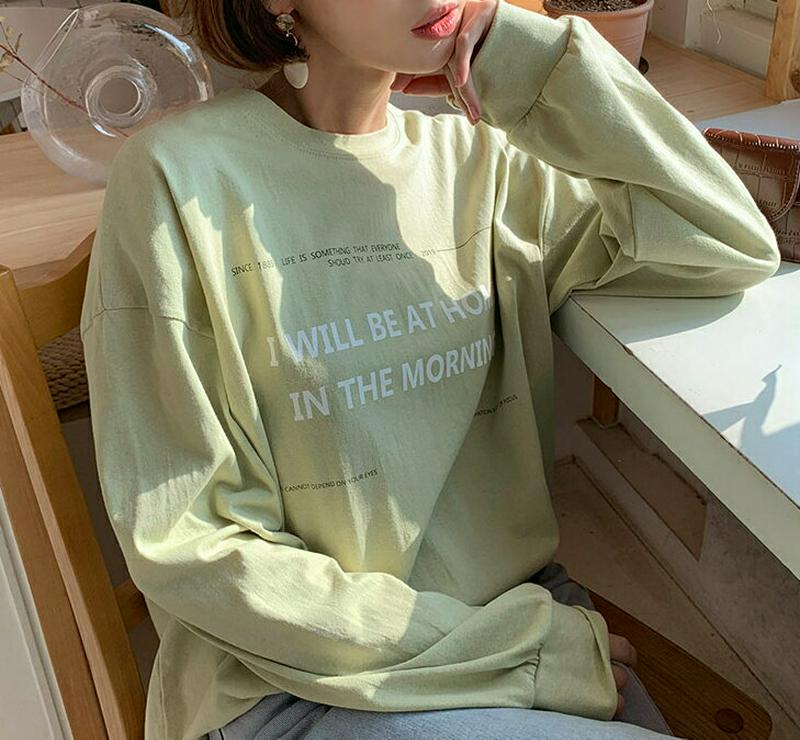 【只今10%OFF】ラウンドネックレタリングTシャツ・全3色・t54779 レディース 【tops】【Tシャツ トップス レタリ