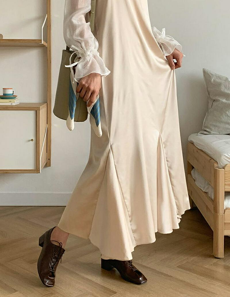 【只今10%OFF】ショルダータイフレアワンピース・全3色・b54812 レディース 【ops】【ワンピース ロング ロング丈 