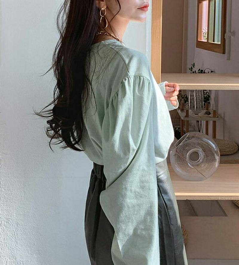 【只今10%OFF】パワーショルダールーズTシャツ・全3色・t54782 レディース 【tops】【トップス Tシャツ 無地 長