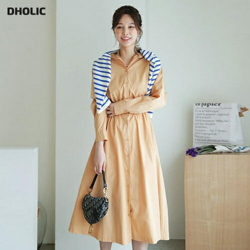 【只今10%OFF】フレアシャツワンピース・全3色・t60914 レディース【ops】【ワンピース ロングワンピース ロング ロ