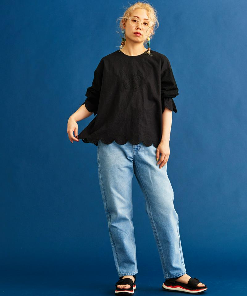 〇eiπe　ワッフルビスケットカットワーク　2wayブラウス（eiπe）