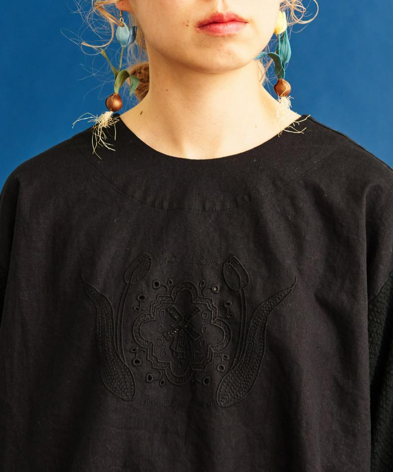 〇eiπe　ワッフルビスケットカットワーク　2wayブラウス（eiπe）