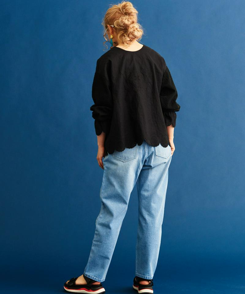 〇eiπe　ワッフルビスケットカットワーク　2wayブラウス（eiπe）