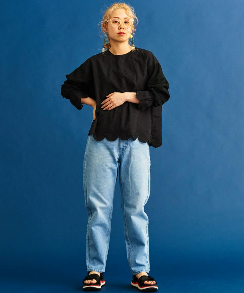 〇eiπe　ワッフルビスケットカットワーク　2wayブラウス（eiπe）