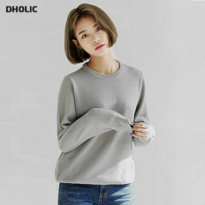 【只今セール】ルーズフィットクルーネックニットプルオーバー・全10色・n45741-2 レディース 【tops】【韓国 ファッション トップス 無地 サマーニット 人気】【TI】