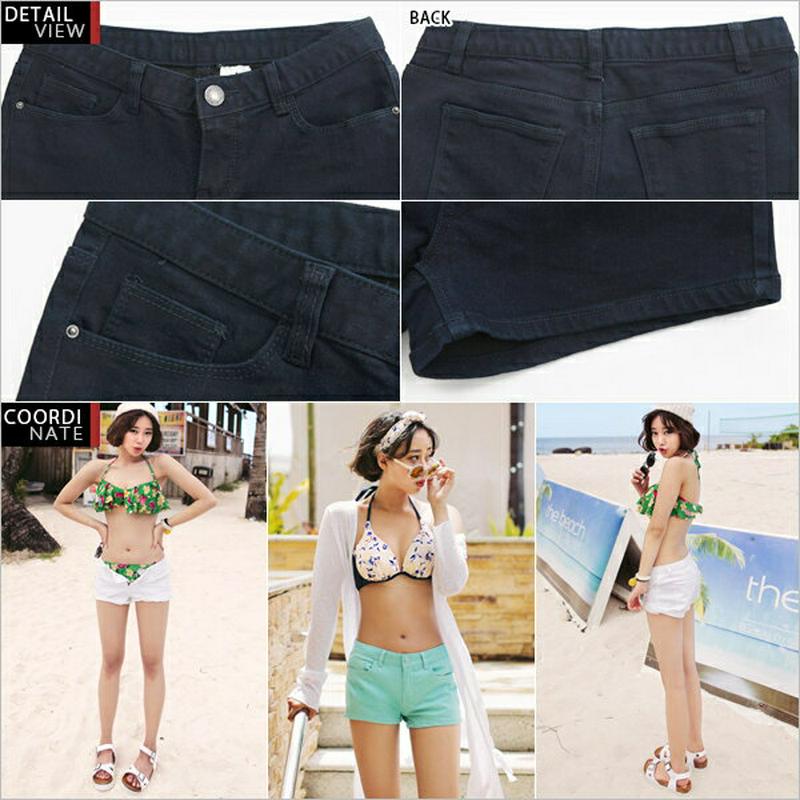 ベーシックショートパンツ・全4色・e41022 レディース【pt】 韓国ファッション beach wear-2015 短パン ショート パンツ ミニ 無地 シンプル ベーシック カジュアル
