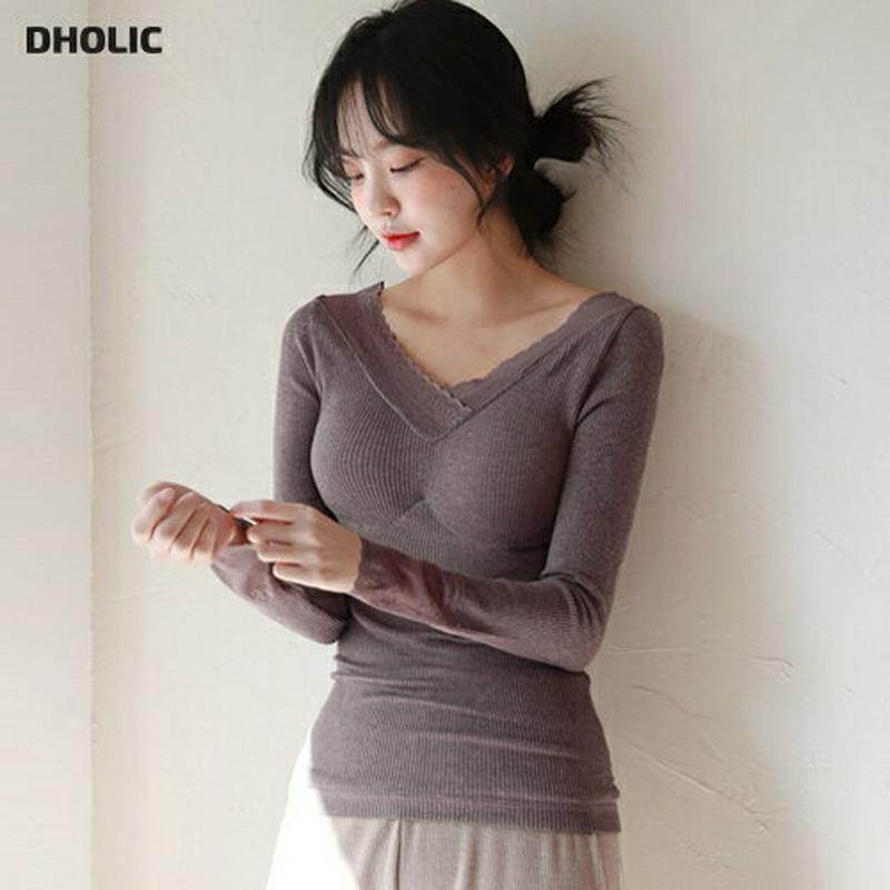 【只今10%OFF】カップ裏起毛インナーTシャツ・全2色 e43732 レディース【uw】【カップインナー インナーTシャツ V